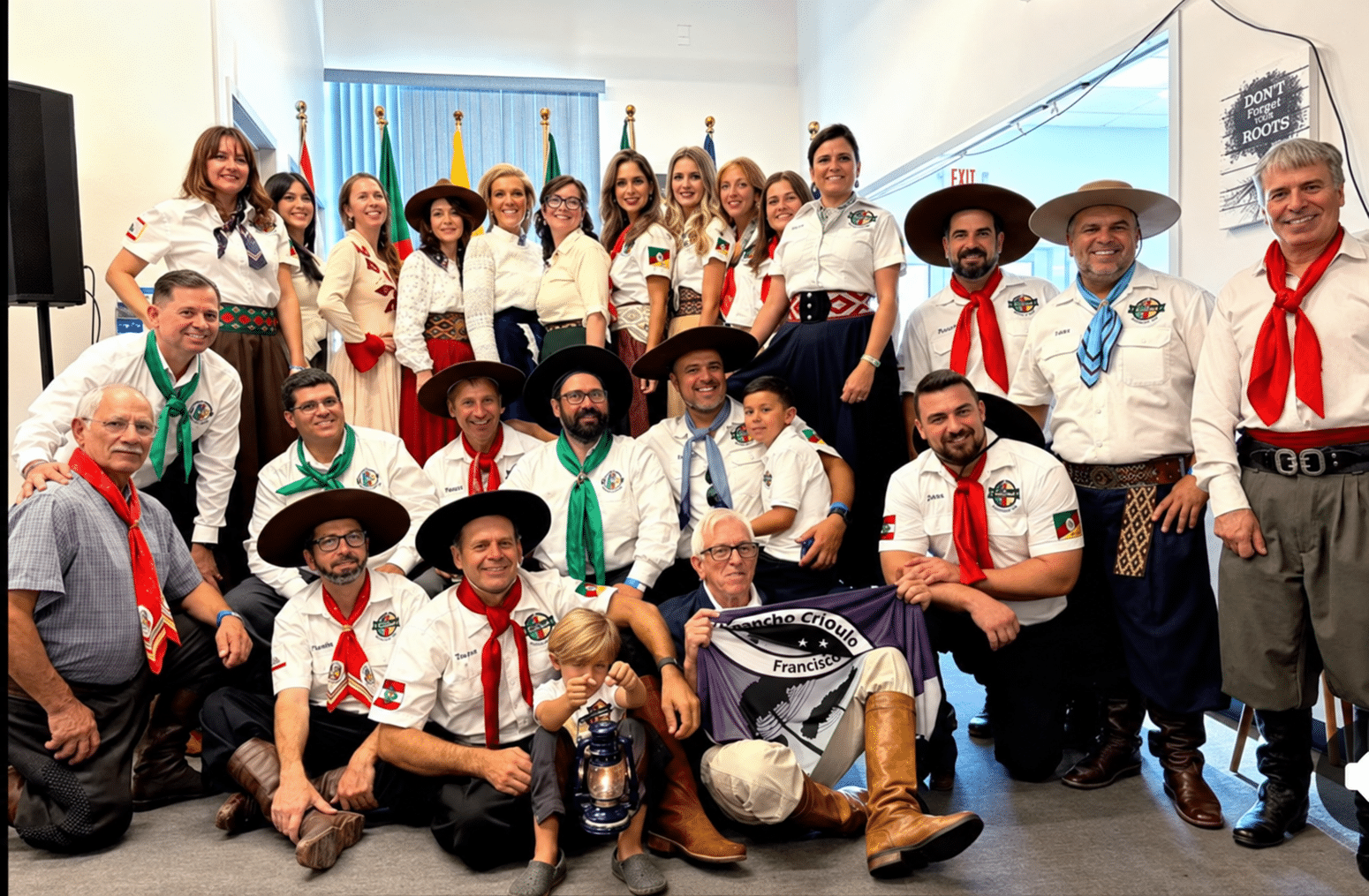Grupo reunido no evento de 5 de setembro de 2026 em Utah, em versão editada para melhorar a nitidez.